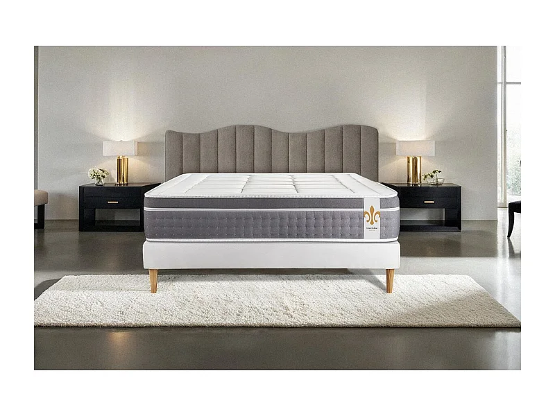 Ensemble Le Trente 160 x 200 cm sommier Blanc