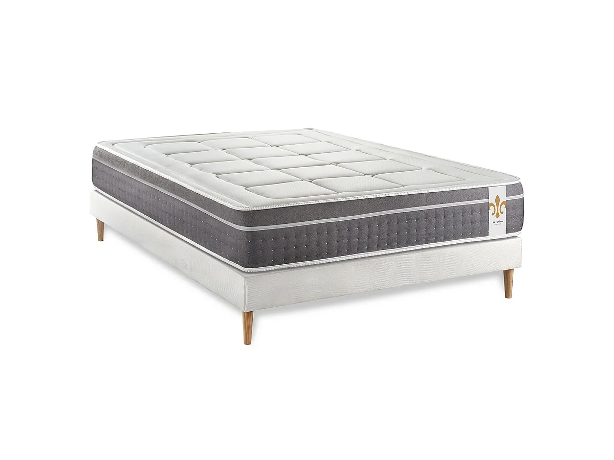 Ensemble Le Trente 160 x 200 cm sommier Blanc