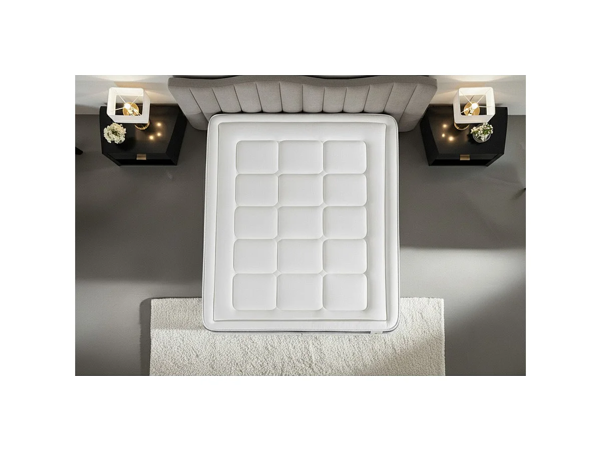 Ensemble Le Trente 160 x 200 cm sommier Blanc