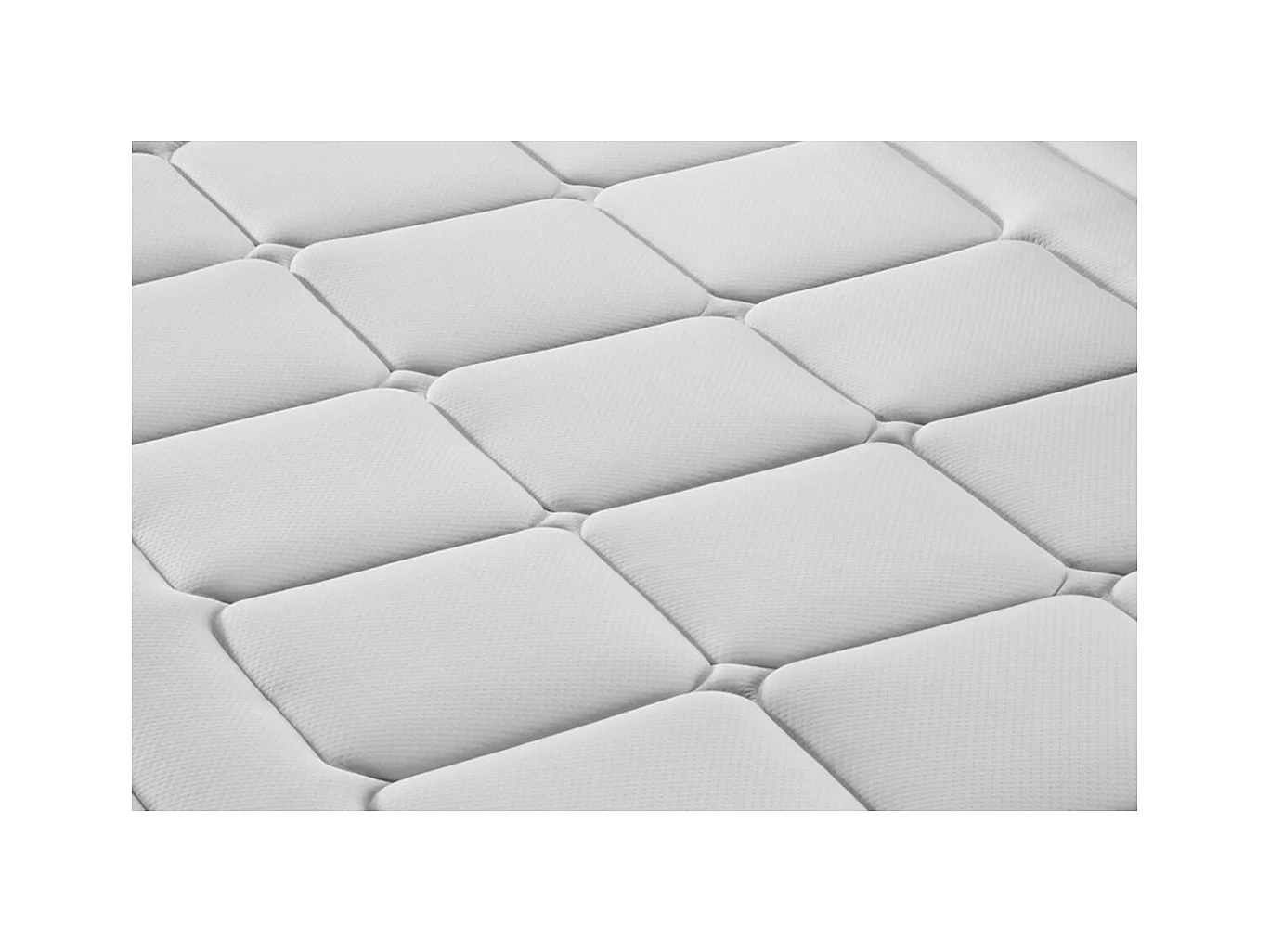 Ensemble Le Trente 90 x 190 cm sommier Blanc