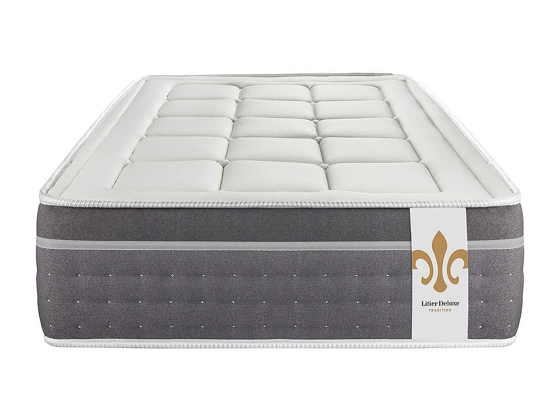 Ensemble Le Trente 90 x 190 cm sommier Blanc
