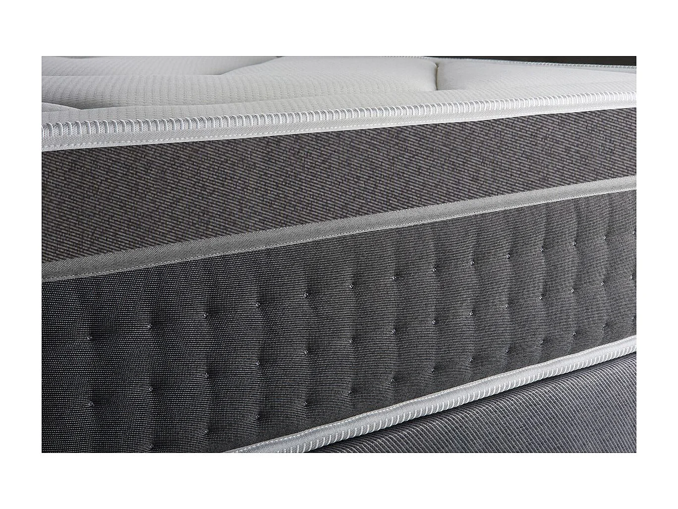 Ensemble Le Trente 90 x 190 cm sommier Blanc