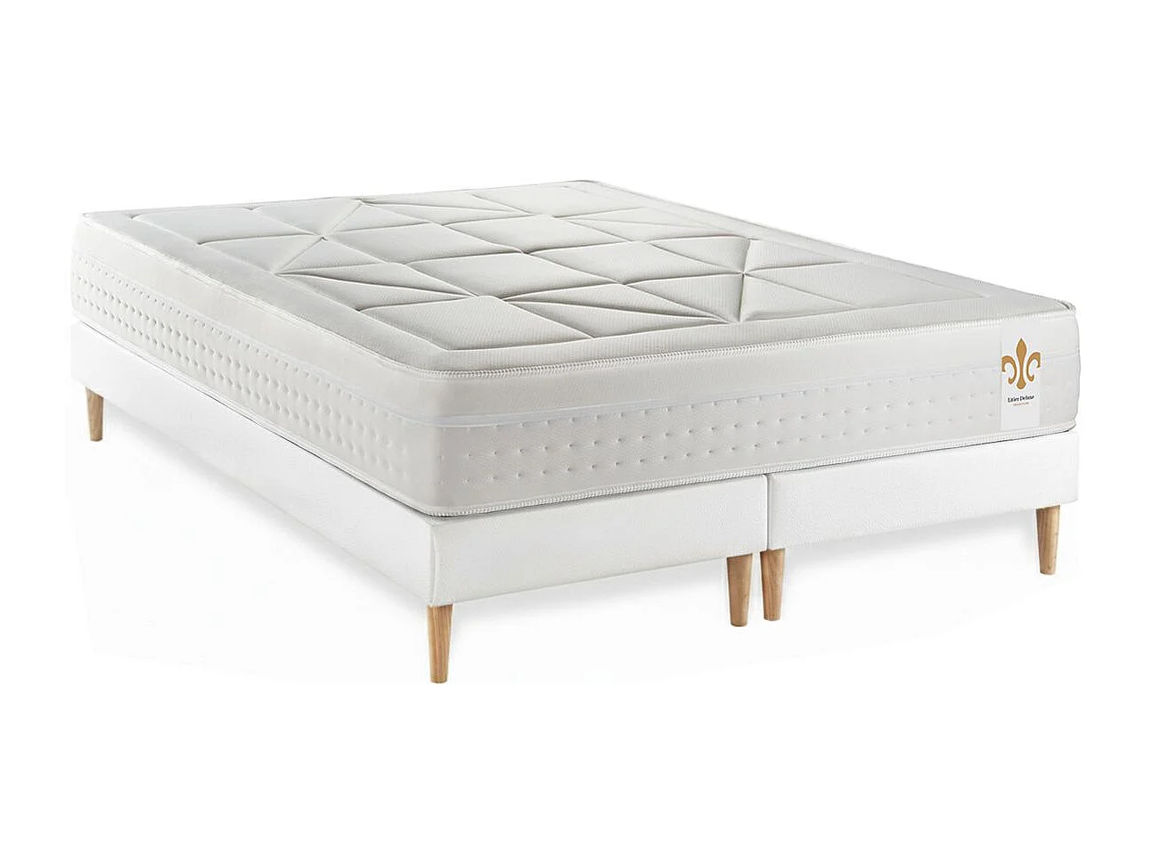 Ensemble Le Vingt-Huit 180 x 200 cm double sommiers Blanc