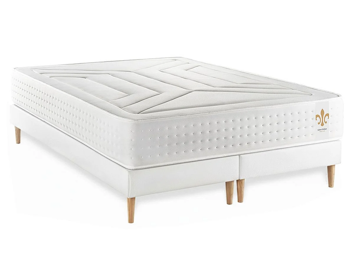 Ensemble Le Vingt-Quatre 160 x 200 cm double sommiers Blanc