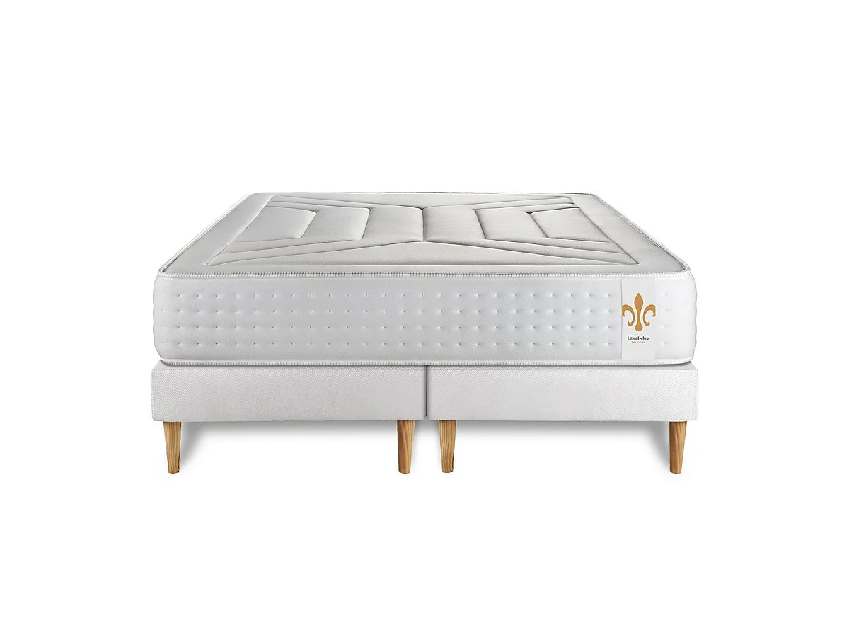 Ensemble Le Vingt-Quatre 160 x 200 cm double sommiers Blanc