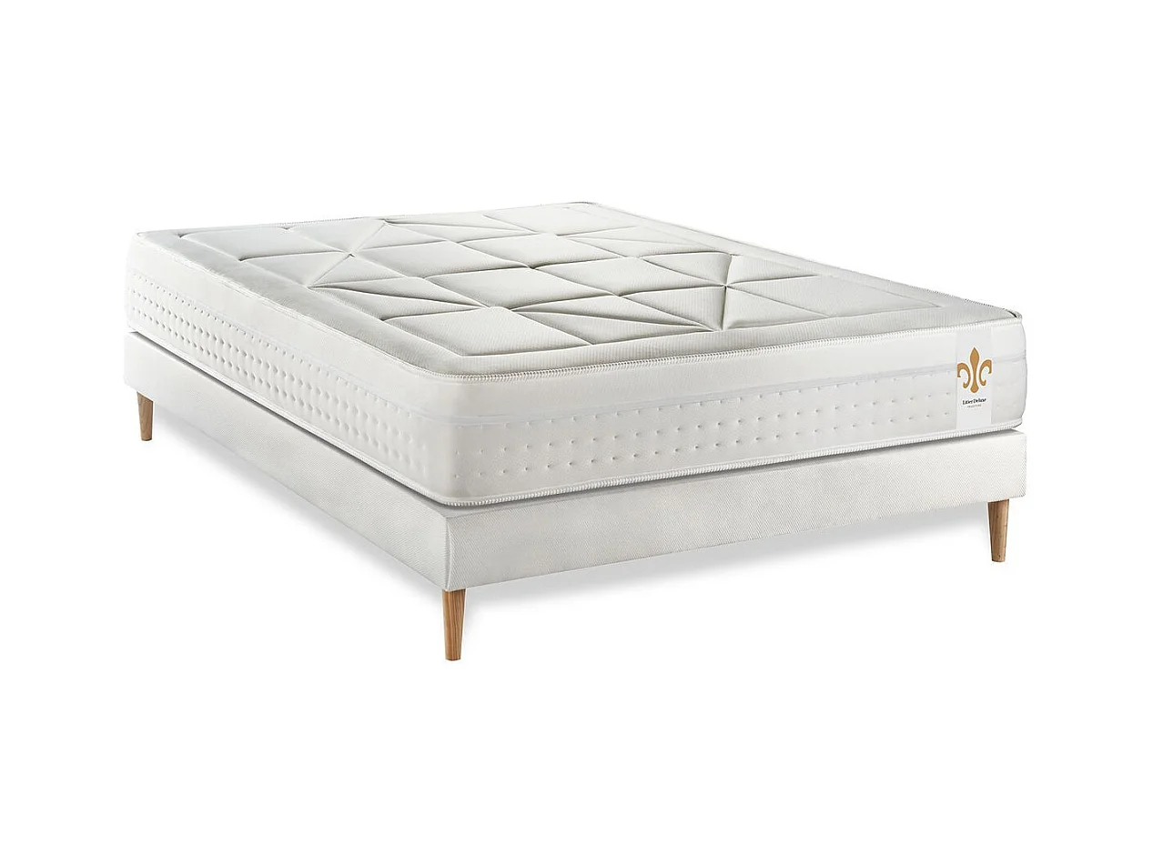 Ensemble Vingt-Huit 140 x 200 cm sommier Kit Blanc