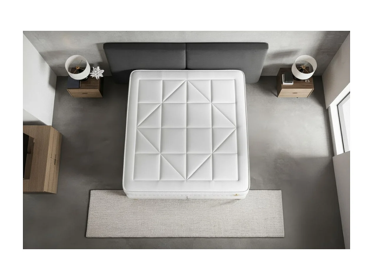 Ensemble Vingt-Huit 140 x 200 cm sommier Kit Blanc