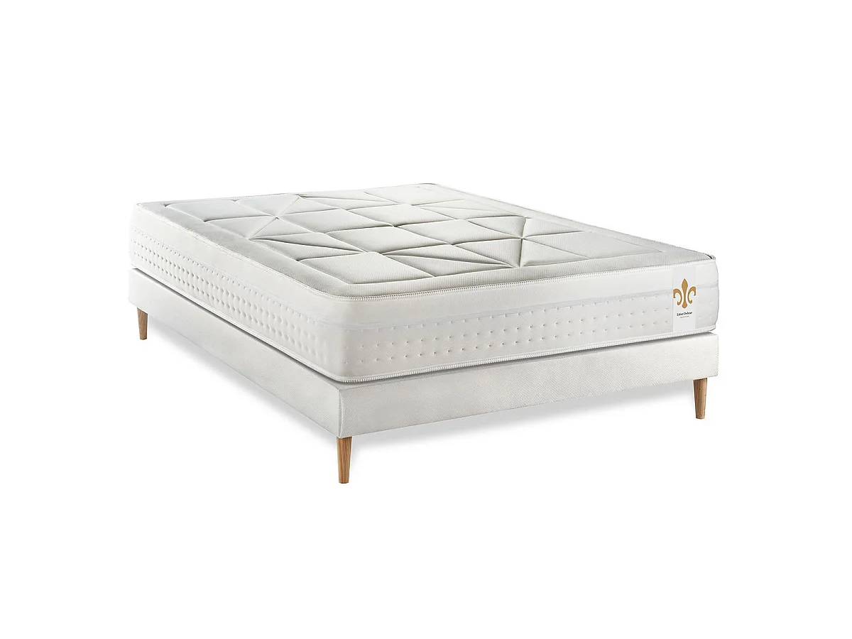 Ensemble Vingt-Huit 140 x 200 cm sommier Kit Blanc