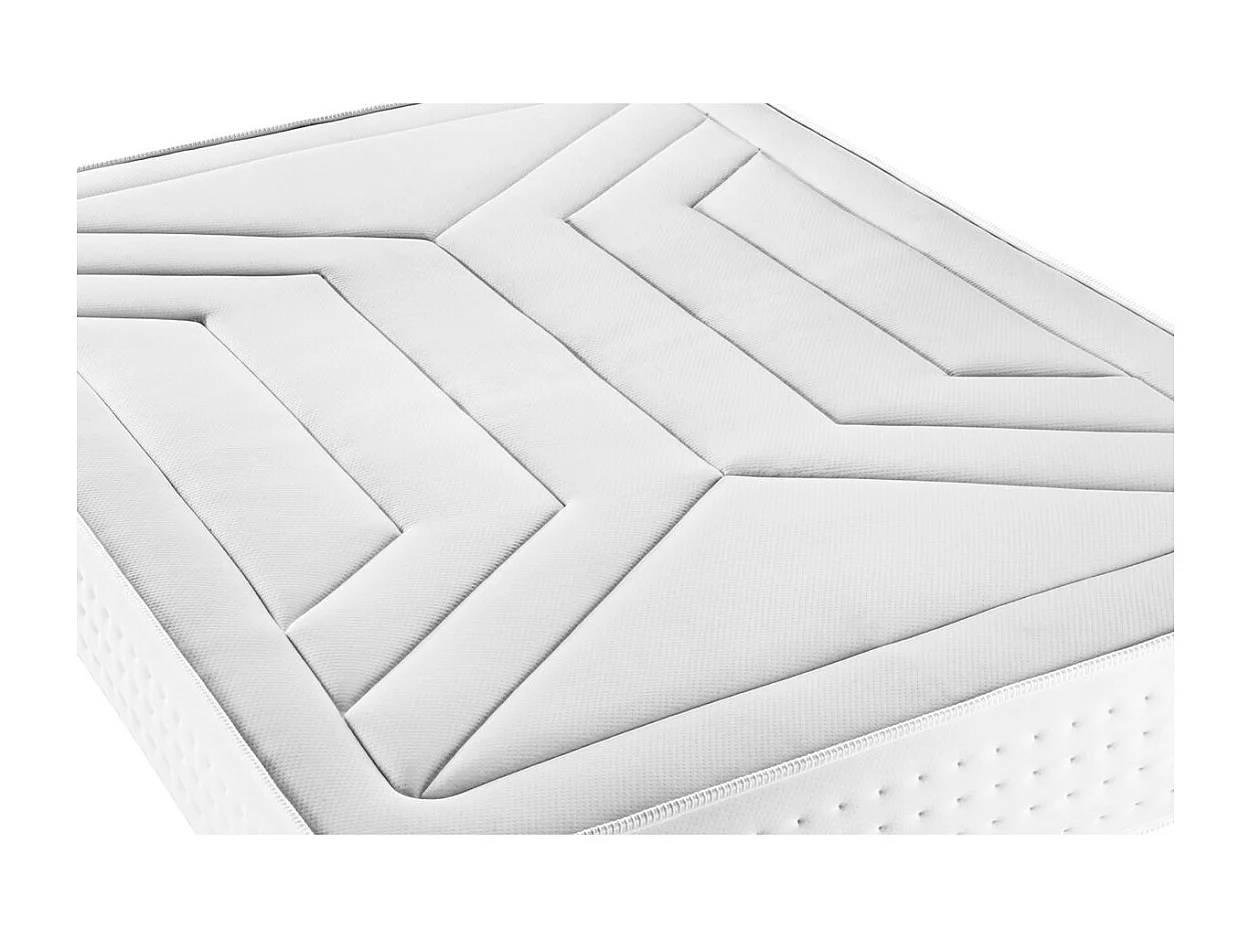 Ensemble Le Vingt-Quatre 200 x 200 cm double sommiers Gris