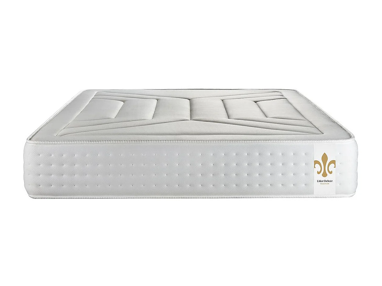 Ensemble Le Vingt-Quatre 200 x 200 cm double sommiers Blanc