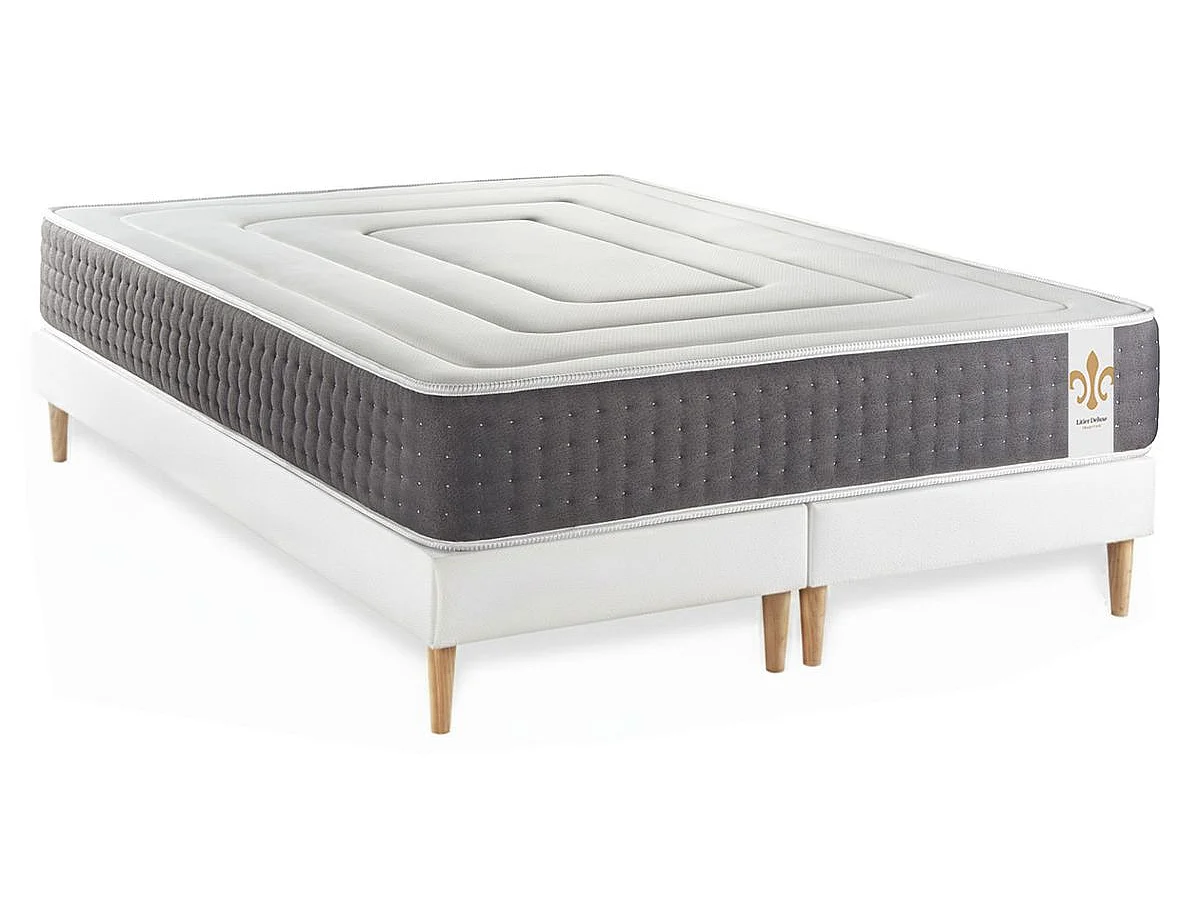 Ensemble Le Vingt-Six 180 x 200 cm double sommiers Blanc