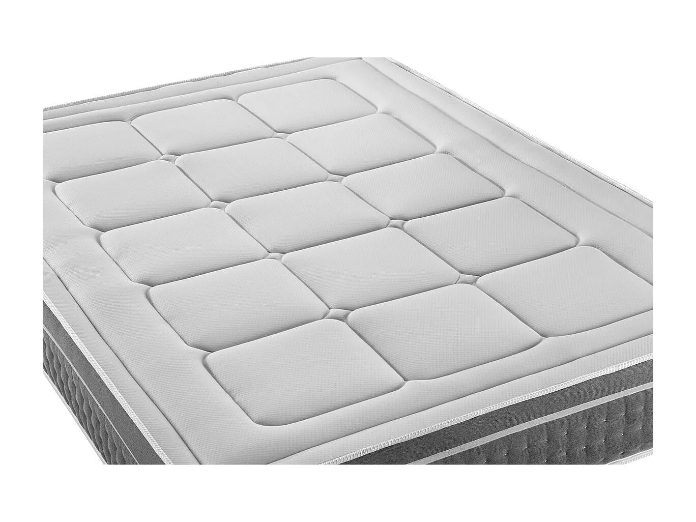 Pack Trente 140 x 200 cm sommier Kit Blanc