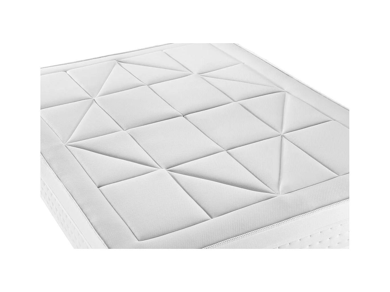 Ensemble Vingt-Huit 180 x 200 cm sommier Kit Blanc