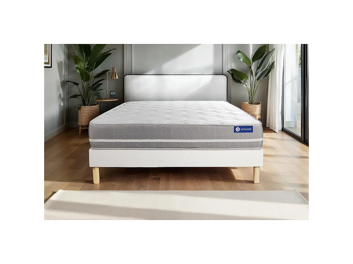 Actiflex touch matratze 80x200cm + Bettgestell mit lattenrost , Härtegrad 2 , Taschenfederkern , Höhe : 20 cm