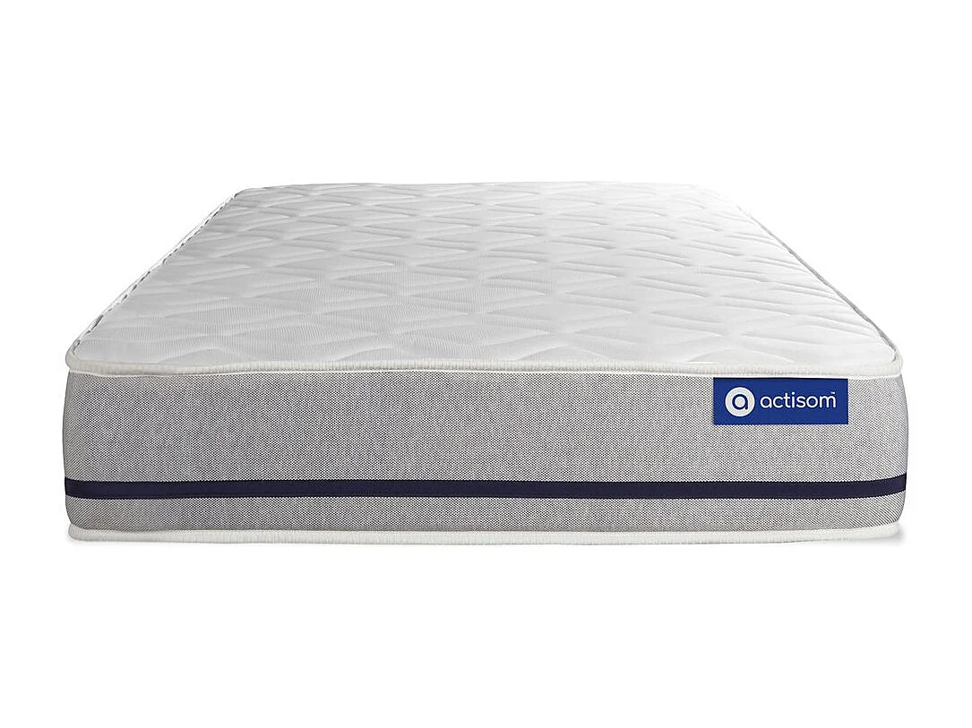 Lattenbodem en Actiflex soft matras 80x190cm , matrasdikte : 20 cm , pocketveren , vrij stevig, 3 comfortzones