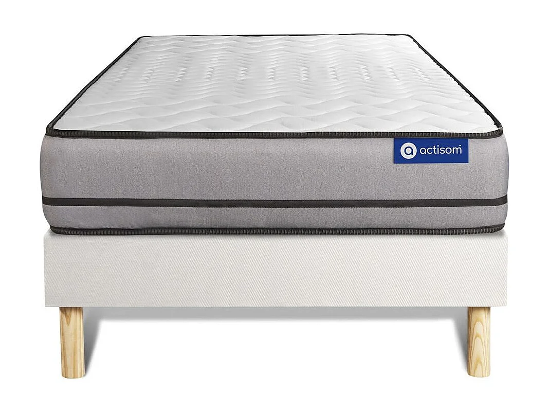 Pack colchón Actimemo night 80x190cm + Somier multiláminas, espuma viscoelástica, 3 zonas de confort