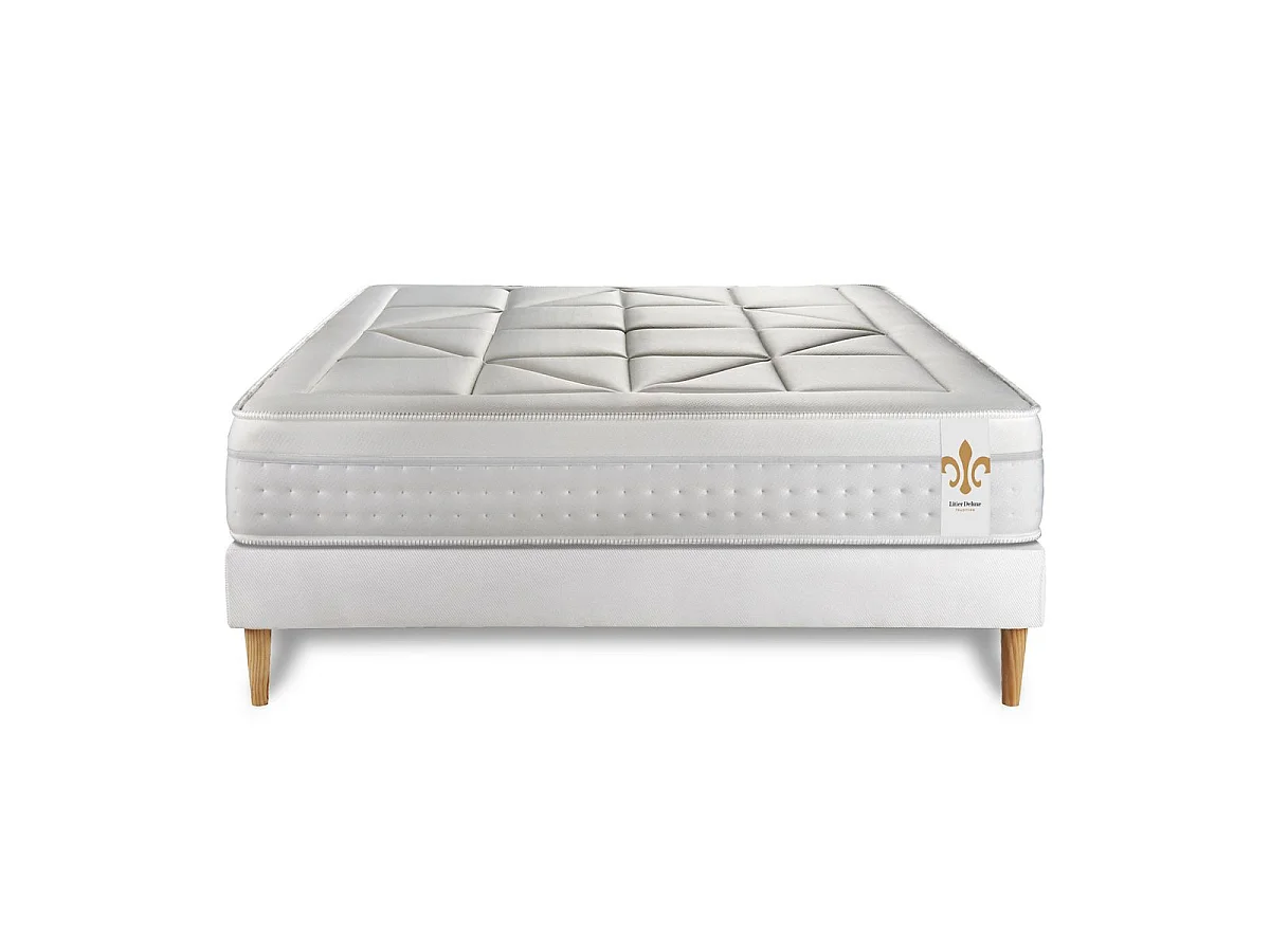 Ensemble Le Vingt-Huit 140 x 200 cm sommier Blanc