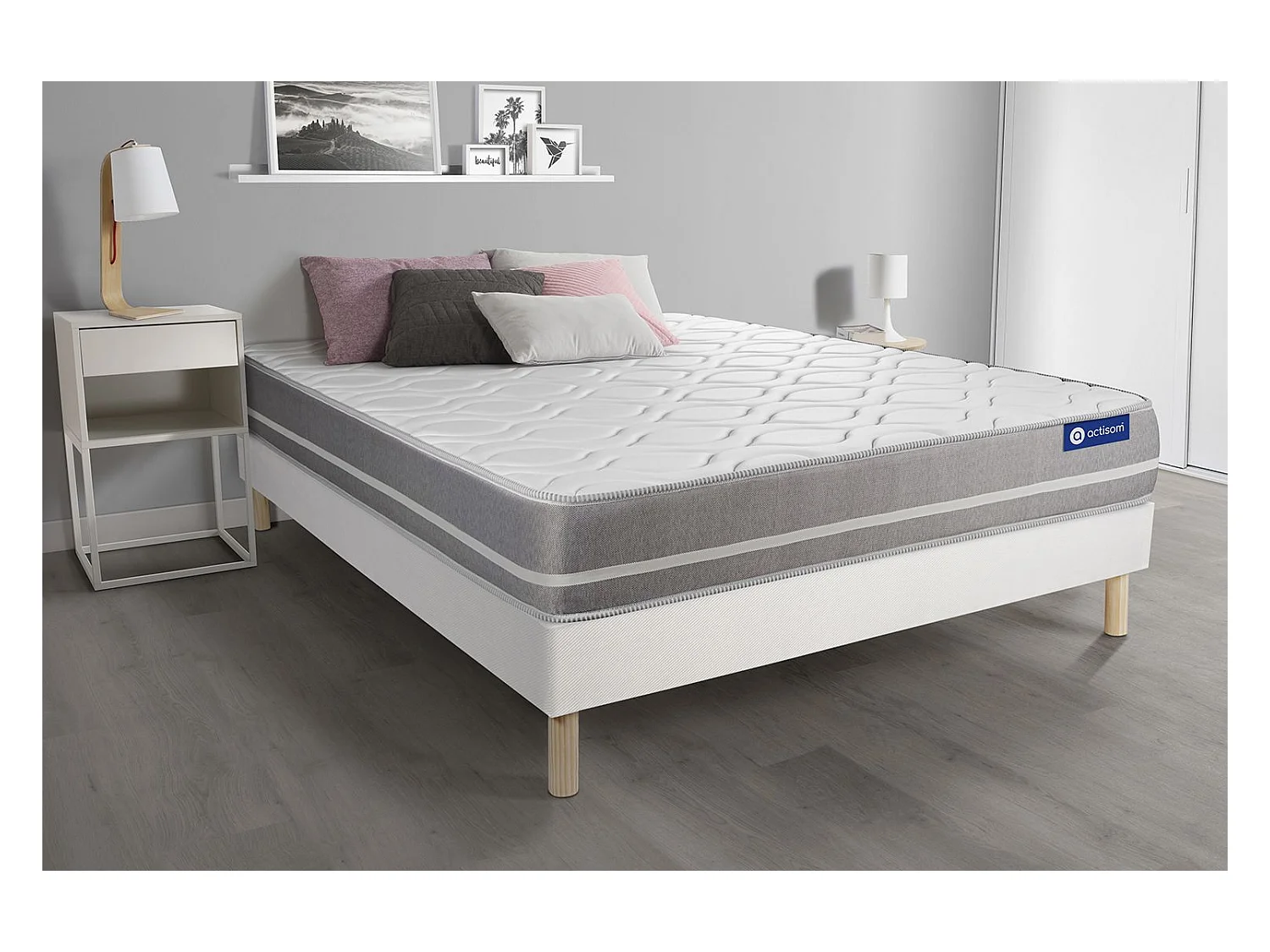 Kit rete e materasso matrimoniale Actimemo touch 80x190cm - Spessore : 20cm- memory foam - Bilanciato -