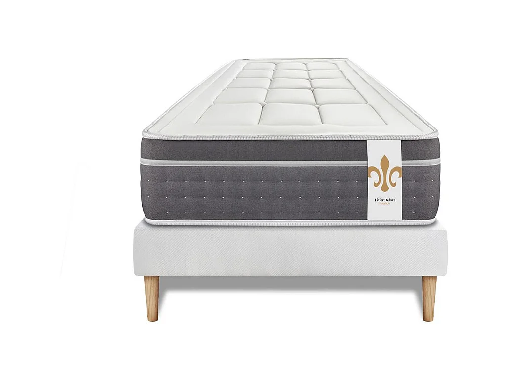 Ensemble Le Trente 90 x 200 cm sommier Blanc