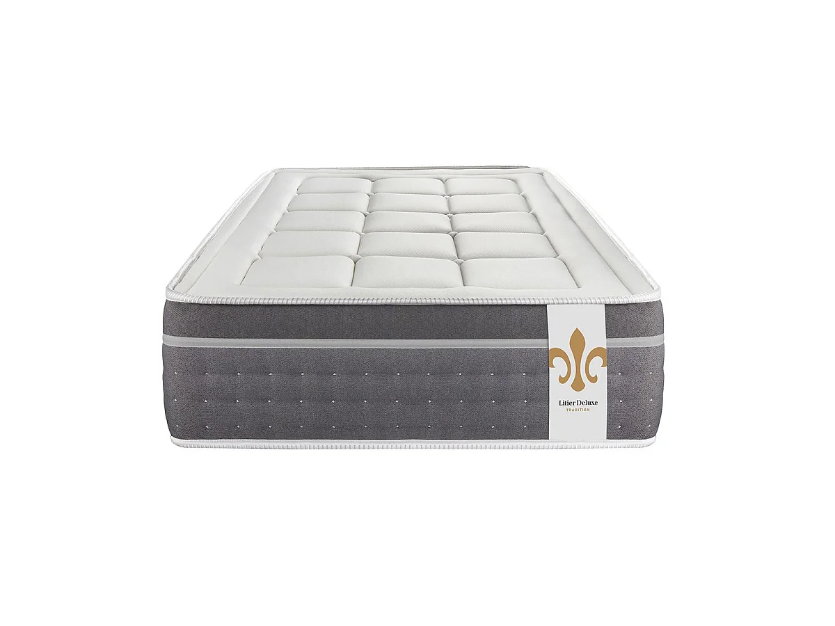 Ensemble Le Trente 90 x 200 cm sommier Blanc