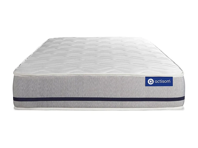 Ensemble matelas 80x190 ACTILATEX SOFT 3zones de confort + sommier KIT gris