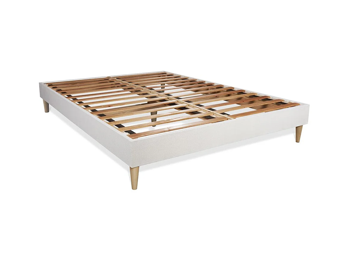 Pack Vingt-Quatre 160 x 200 cm sommier Kit Blanc