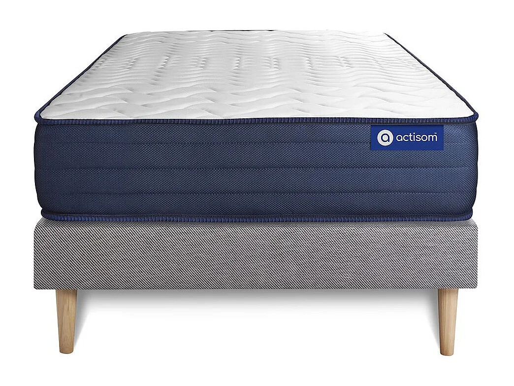Lattenbodem en Actimemo life matras 80x200cm , matrasdikte : 22 cm , traagschuim , zeer stevig, 5 comfortzones