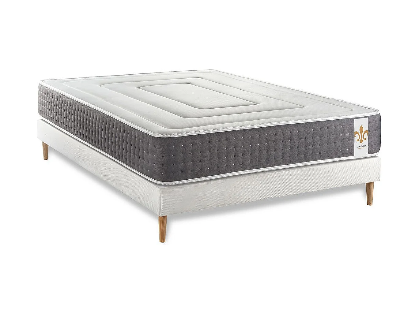 Ensemble Le Vingt-Six 140 x 200 cm sommier Blanc