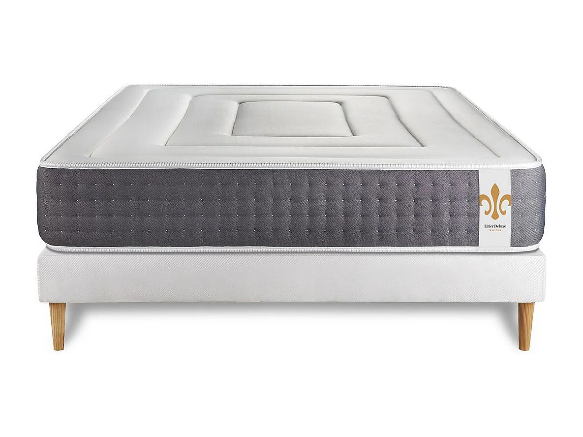 Ensemble Le Vingt-Six 140 x 200 cm sommier Blanc