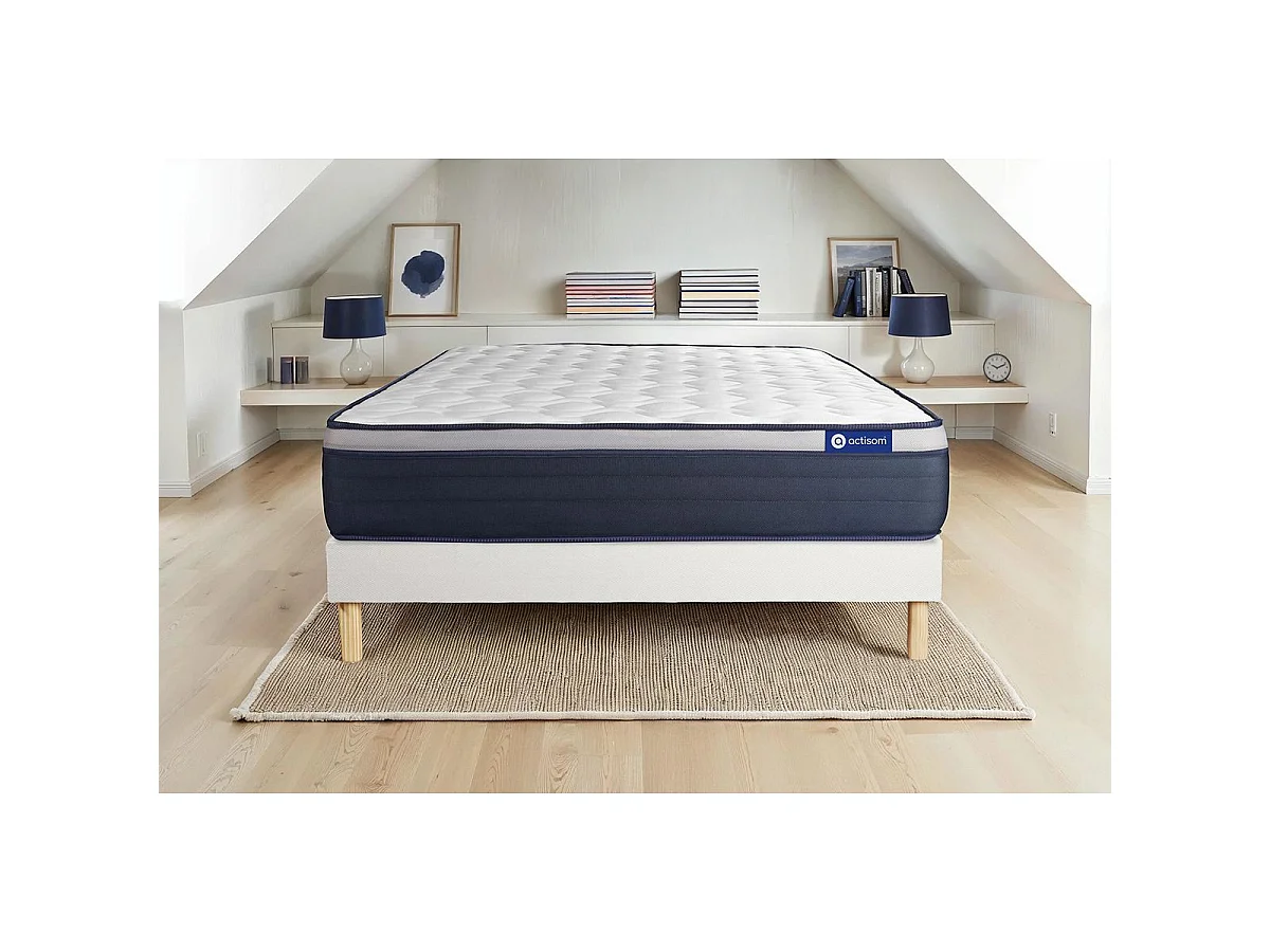 Actimemo max matratze 80x190cm + Bettgestell mit lattenrost , Härtegrad 4 , Memory-Schaum , Höhe : 26 cm
