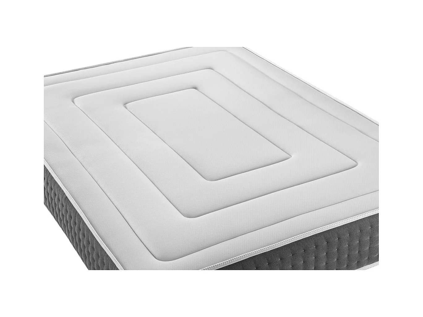 Pack Le Vingt-Six 140 x 200 cm sommier Gris