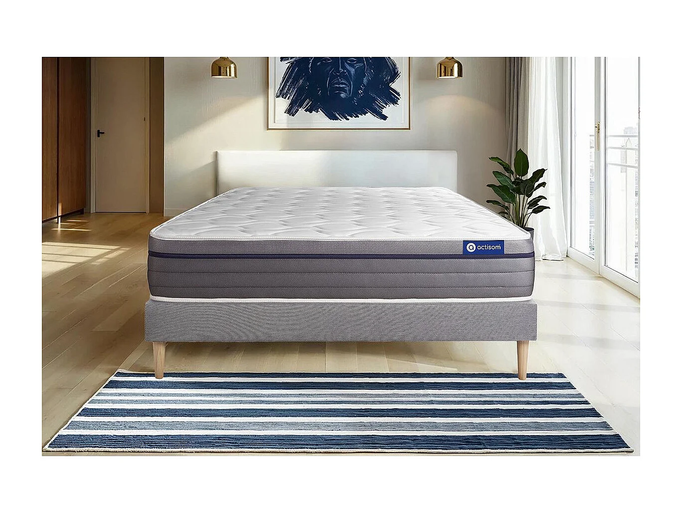 Conjunto de colchão e base 80x200 cm - Actiflex Zen