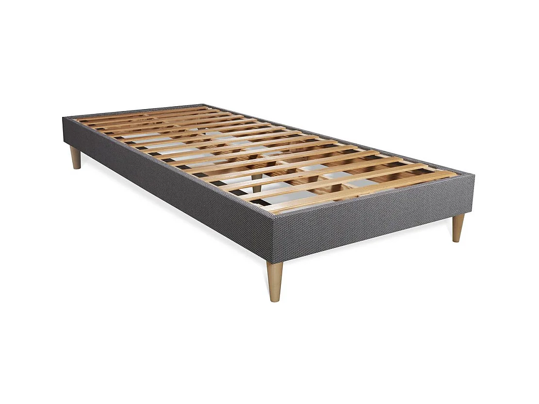 Actilatex tech matratze 80x200cm + Bettgestell mit lattenrost - Dicke : 24cm - Latex und Memory-schaum - H5