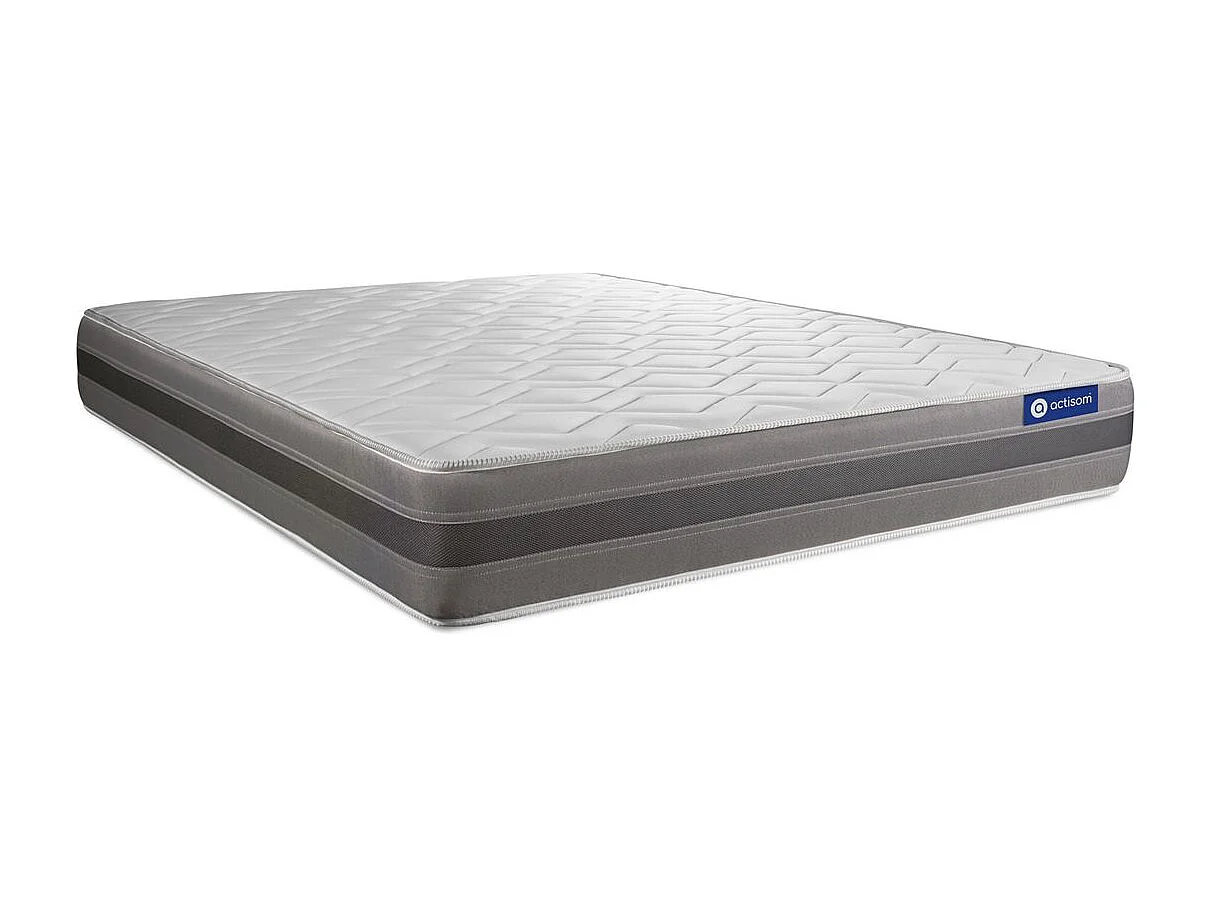 Lattenbodem en Actiflex relax matras 120x200cm , matrasdikte : 24 cm , pocketveren en traagschuim , vrij stevig, 5 comfortzones