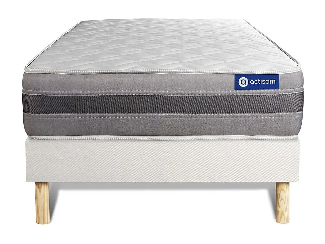 Actiflex relax matratze 80x200cm + Bettgestell mit lattenrost , Härtegrad 3 , Taschenfederkern und Memory-Schaum , Höhe : 24 cm