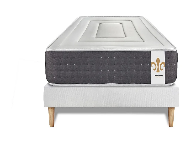 Ensemble Vingt-Six 90 x 200 cm sommier Kit Blanc