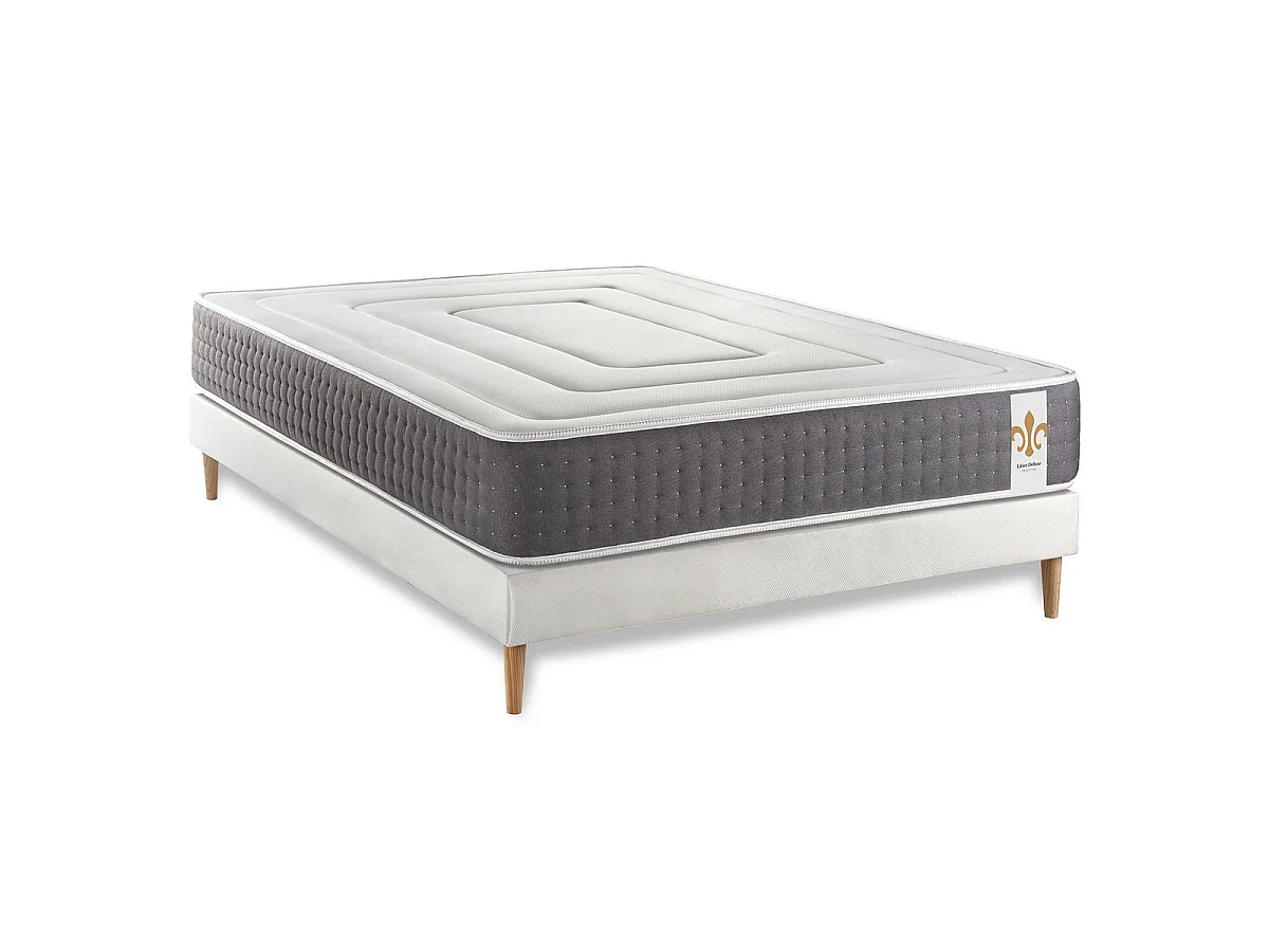 Ensemble Le Vingt-Six 140 x 190 cm sommier Blanc