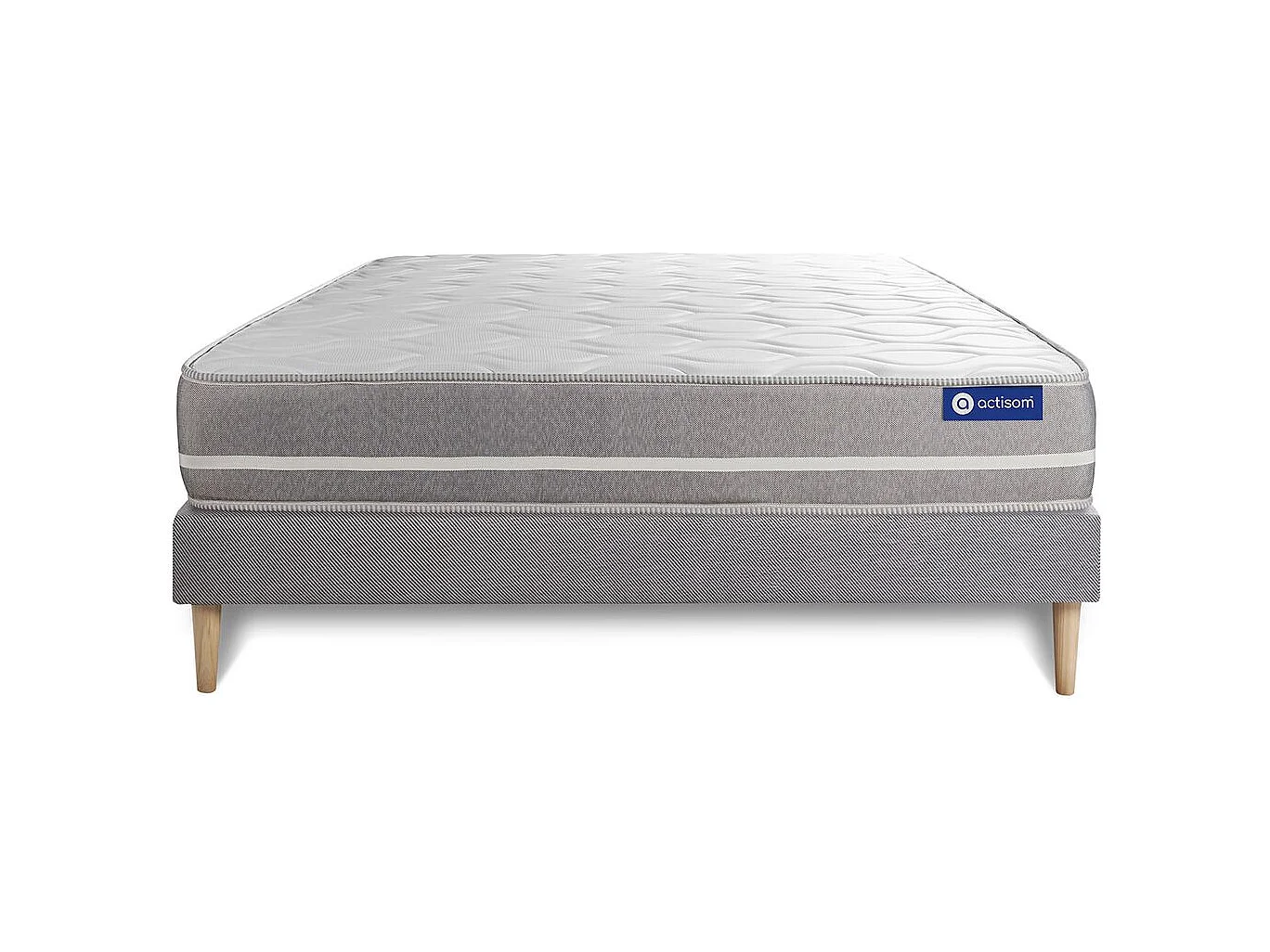 Actiflex touch matratze 120x200cm + Bettgestell mit lattenrost - Dicke : 20cm - Taschenfederkern- H3