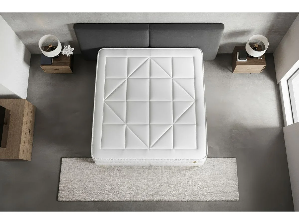 Ensemble Le Vingt-Huit 90 x 200 cm sommier Blanc