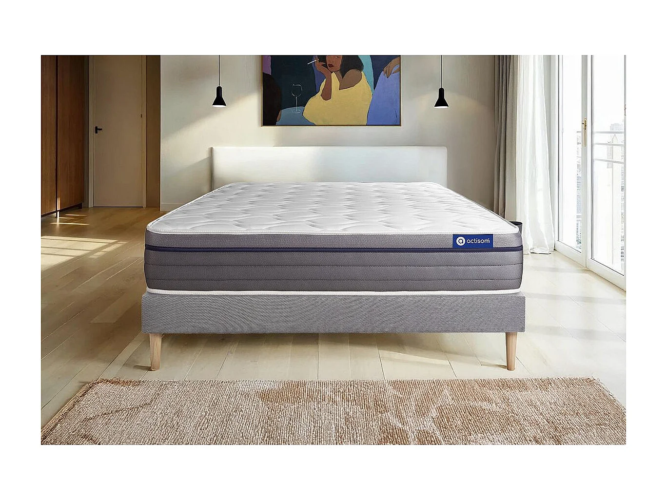 Materac Actimemo zen 80x190cm + zestaw podstawa lózka
