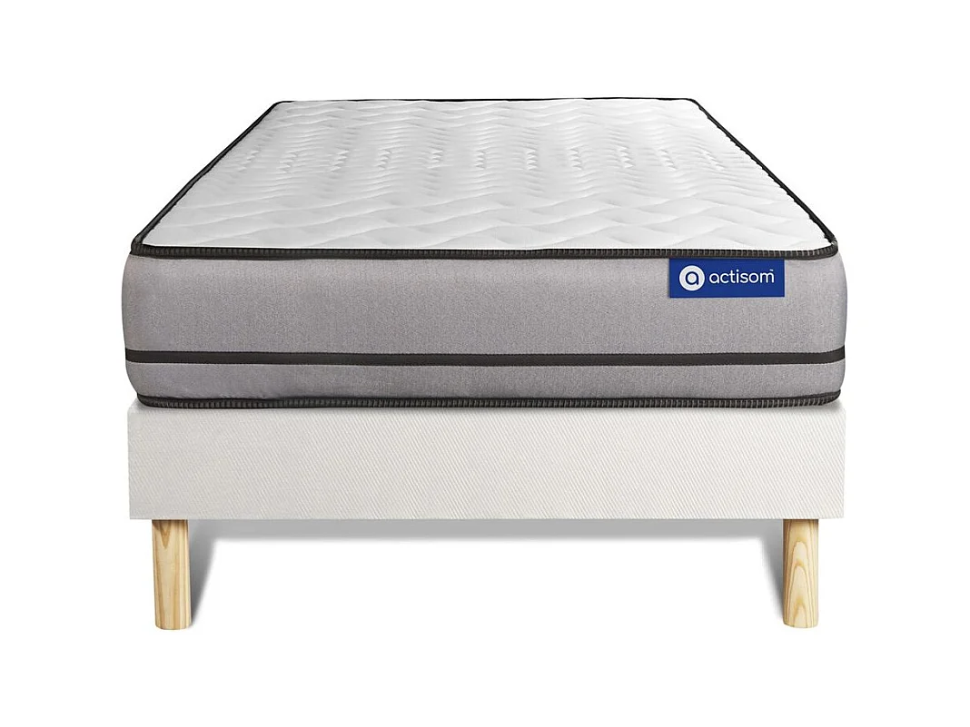 Pack colchón Actiflex night 80x190cm + Somier multiláminas, Muelles ensacados, 3 zonas de confort