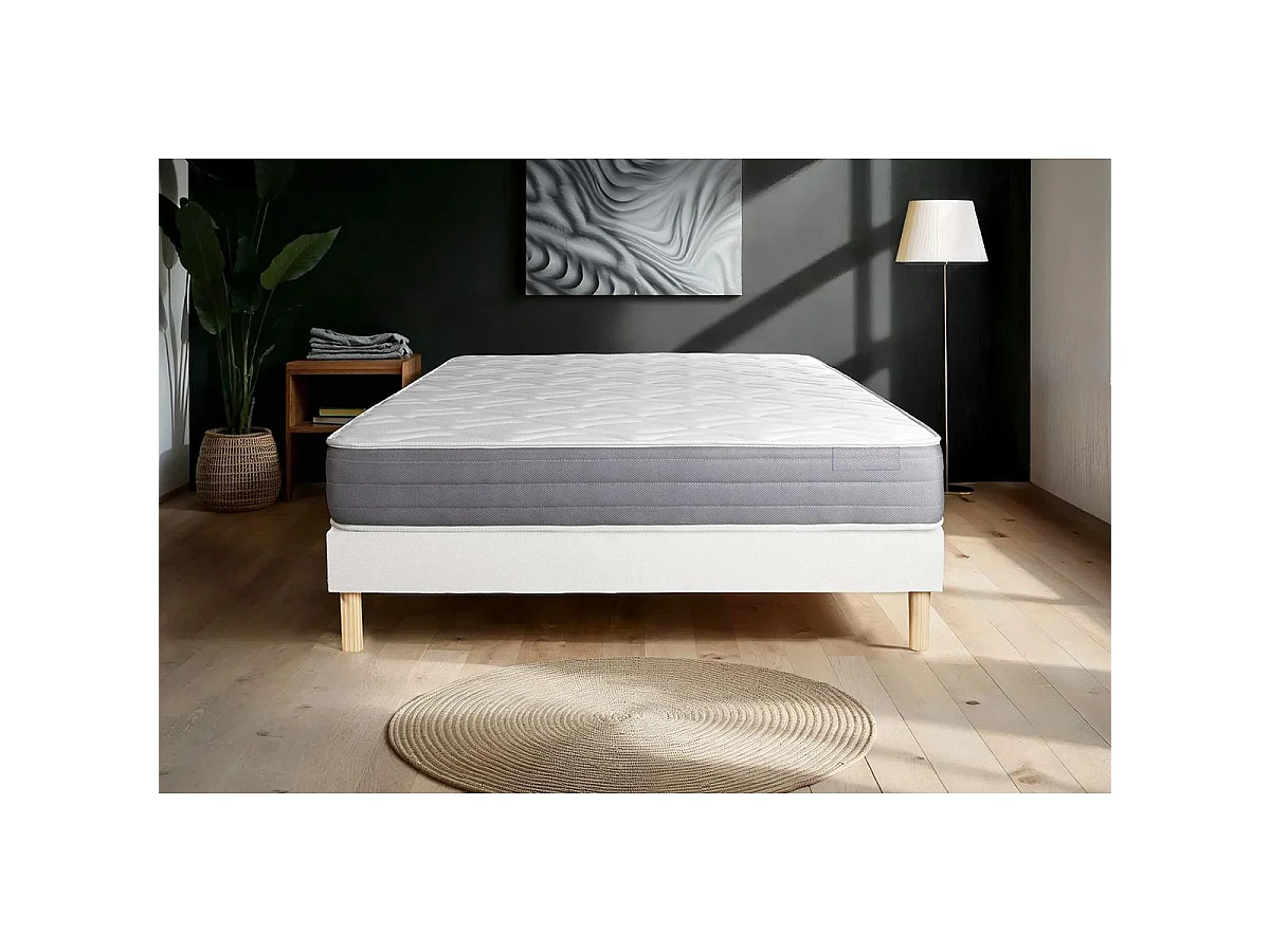 Lattenbodem en Actimemo dream matras 80x190cm , matrasdikte : 22 cm , traagschuim , vrij stevig, 5 comfortzones