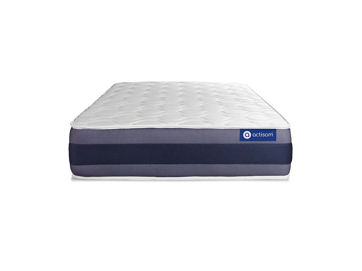 Ensemble matelas Latex+Mémoire de forme ACTILATEX MORPHO 80x200 Maxi épaisseur 5zones de confort + sommier KIT gris