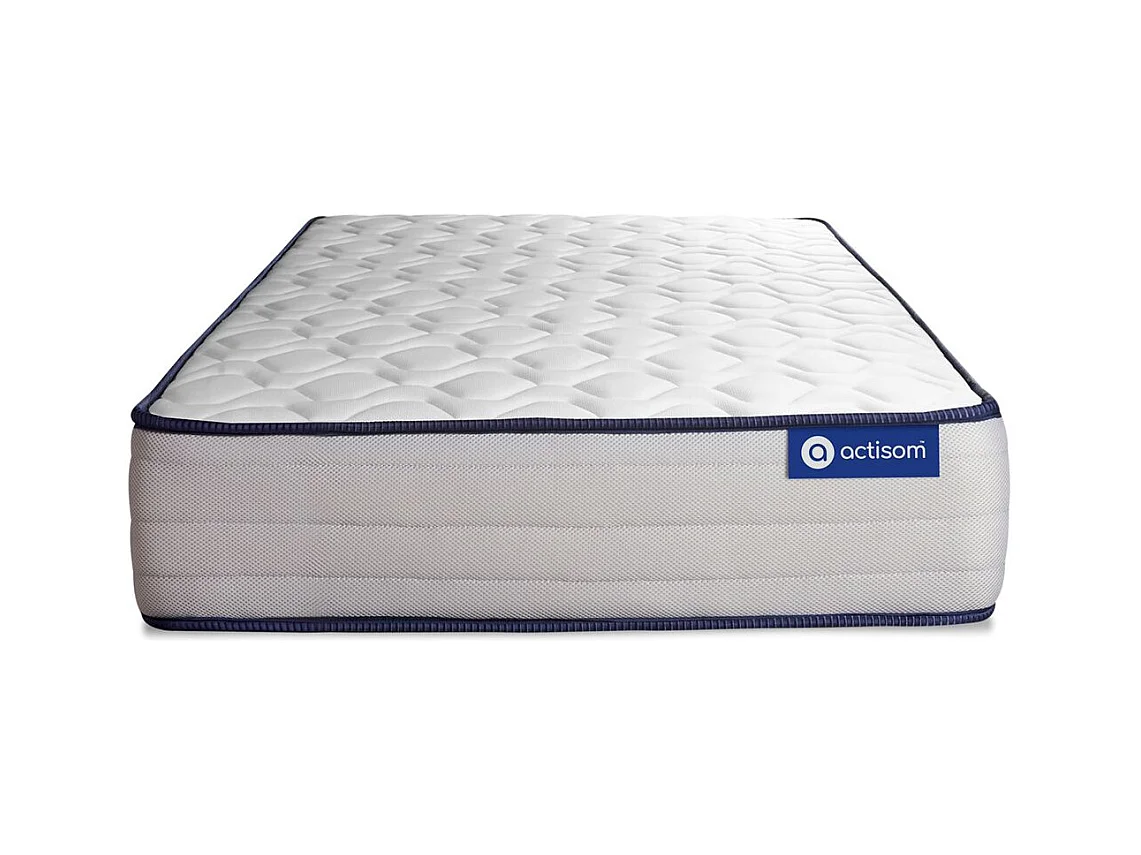 Ensemble matelas Mémoire de forme ACTIMEMO FORM 80x200 cm 5zones de confort + sommier KIT gris