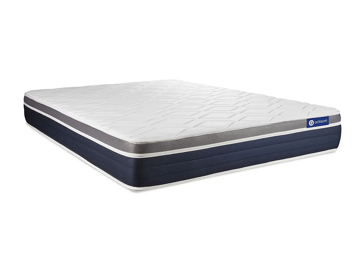 Kit rete e materasso Actilatex confort 120x200cm - Spessore : 26cm - Lattice e memory foam - Moderatamente rigido