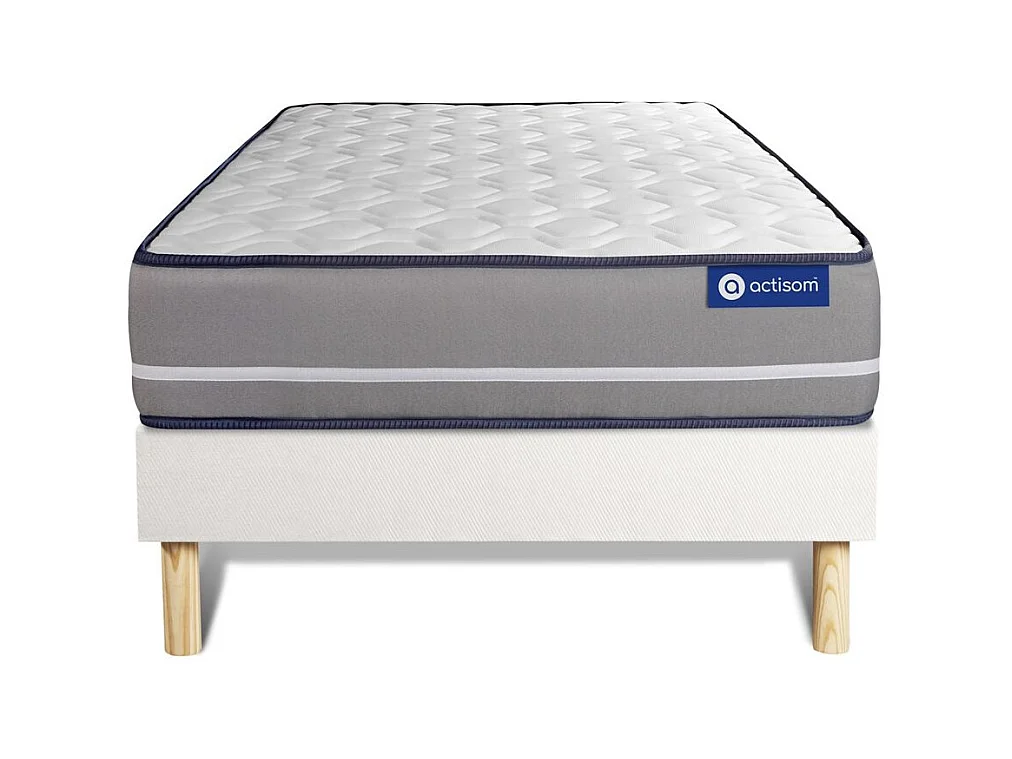 Pack colchón Actiflex pur 80x200cm + Somier multiláminas, Muelles ensacados, 3 zonas de confort