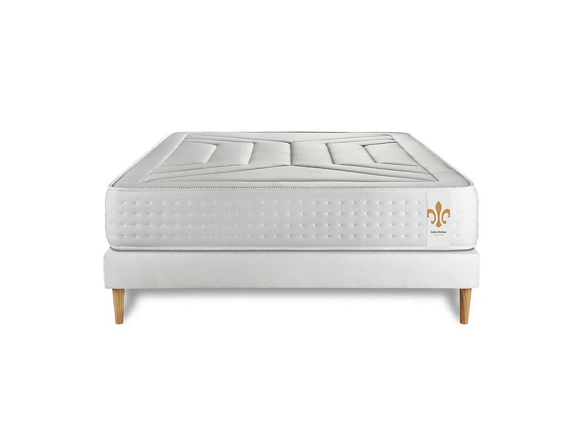 Pack Le Vingt-Quatre 140 x 200 cm sommier Blanc