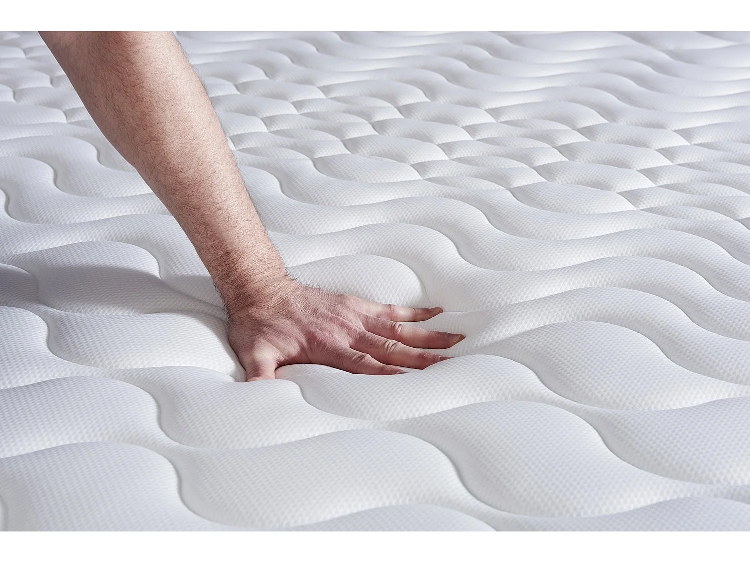 Ensemble matelas ACTIFLEX NIGHT 120x190cm RESSORTS ENSACHES 3zones de confort + sommier KIT blanc
