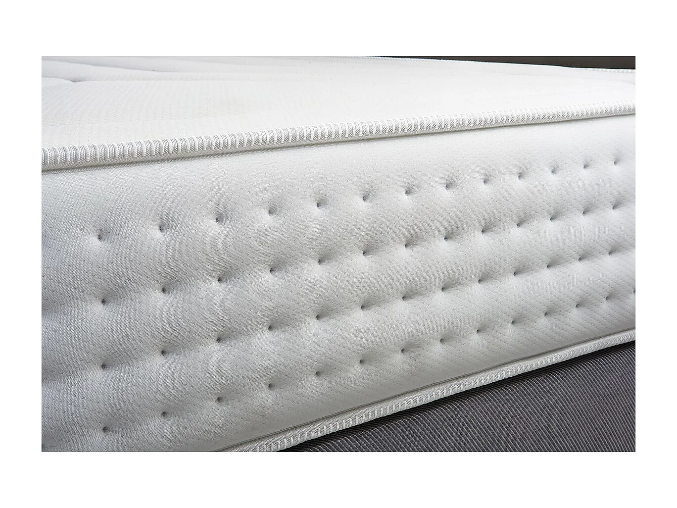 Ensemble Le Vingt-Quatre 90 x 190 cm sommier Blanc