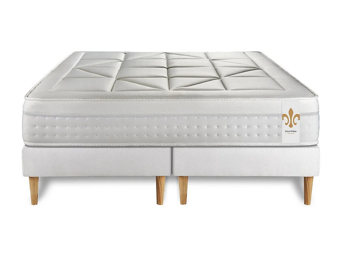 Pack Le Vingt-Huit 180 x 200 cm double sommiers Blanc